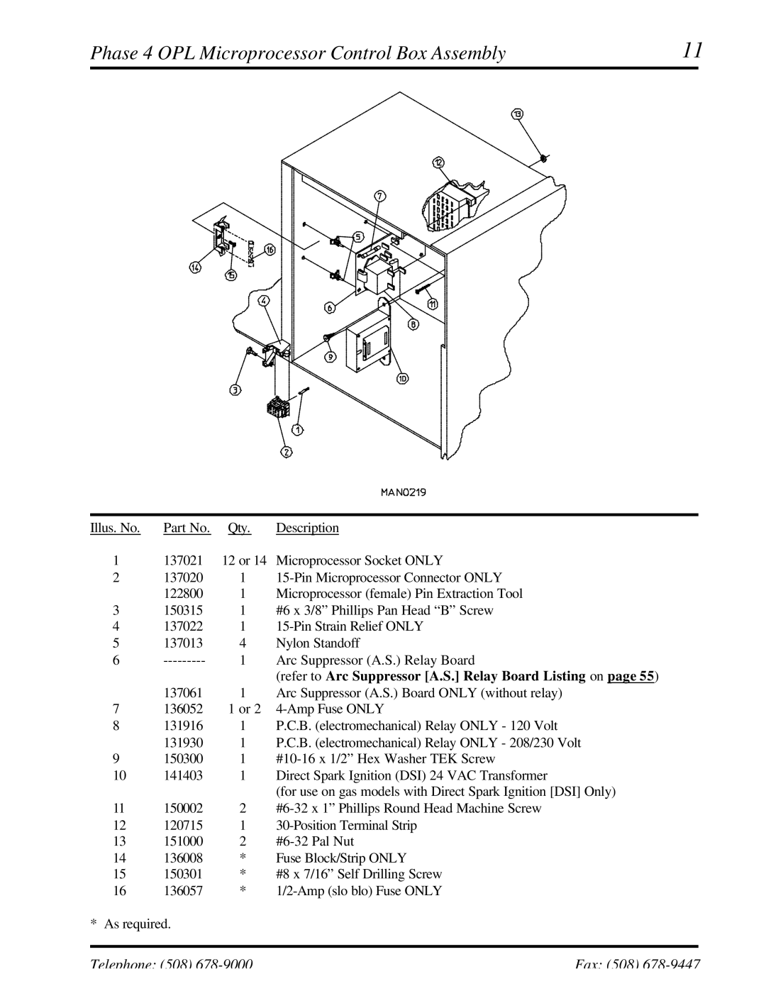 ADC UD-50 manual Phase 4 OPL Microprocessor Control Box Assembly 