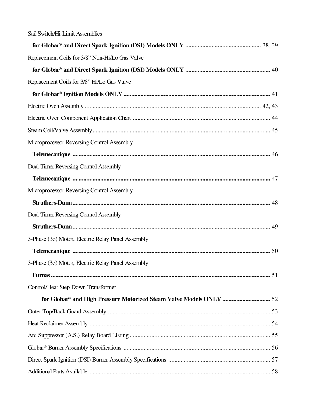 ADC UD-50 manual For Globar and Direct Spark Ignition DSI Models only 