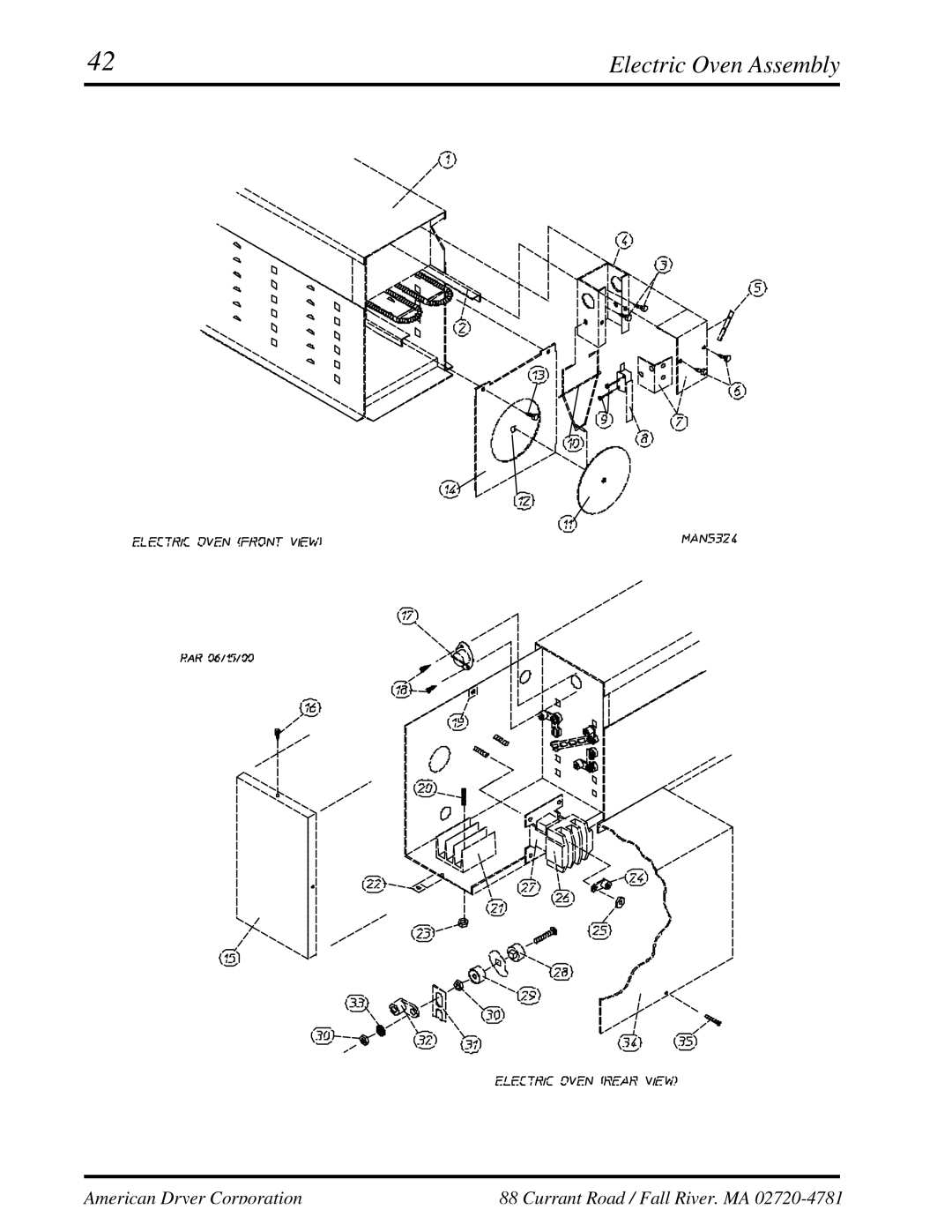 ADC UD-50 manual Electric Oven Assembly 