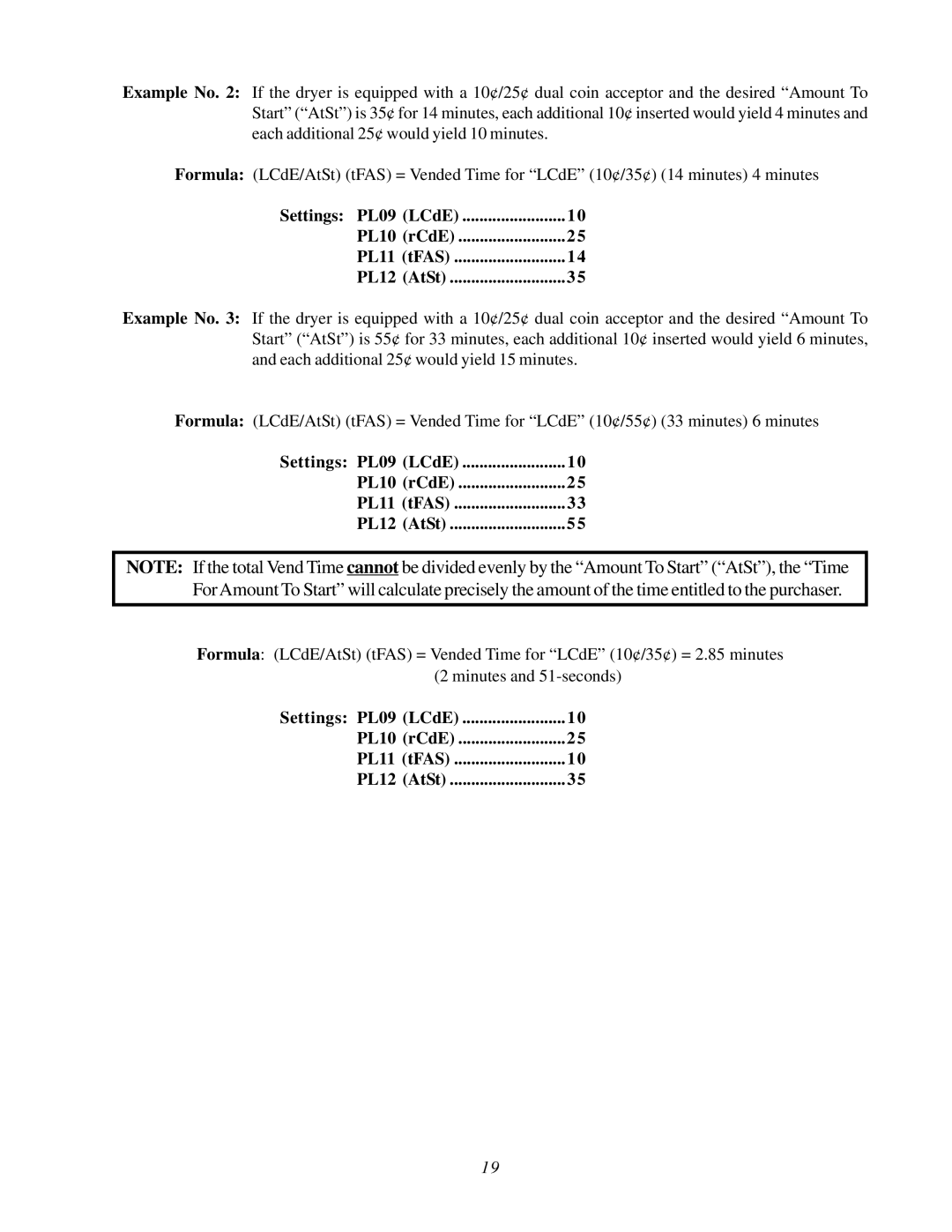 ADC AD-295, WDA-540, AD-26, AD-540 user manual PL10 rCdE PL11 tFAS PL12 AtSt 