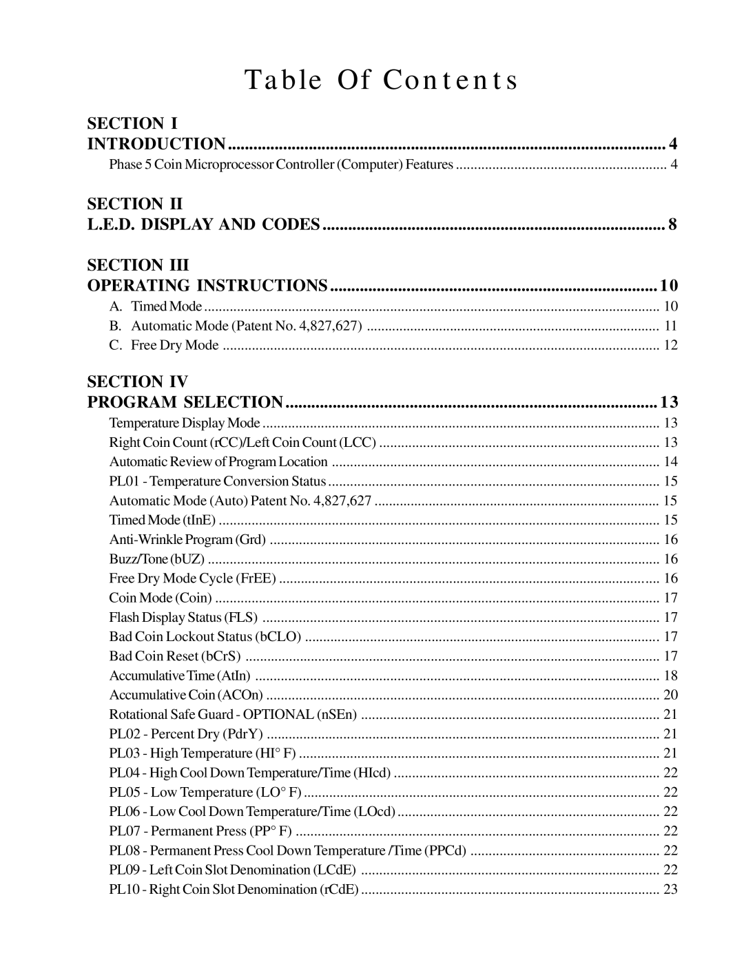 ADC AD-540, WDA-540, AD-295, AD-26 user manual Table Of Contents 