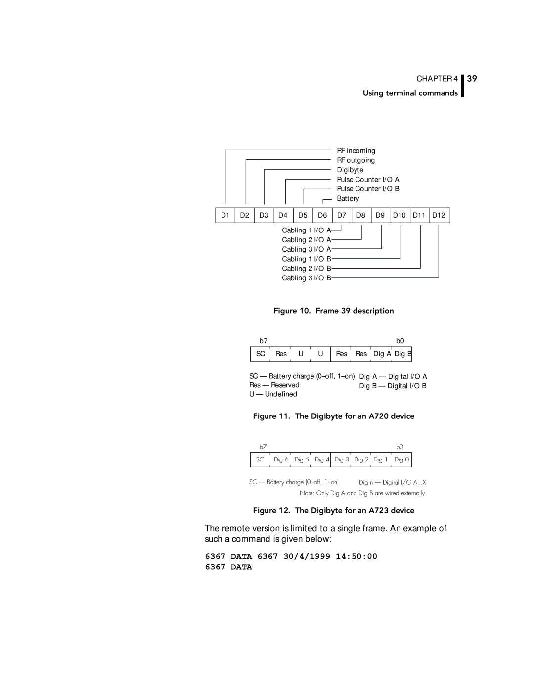 Adcom A720, A723 manual Data 6367 30/4/1999, Frame 39 description 