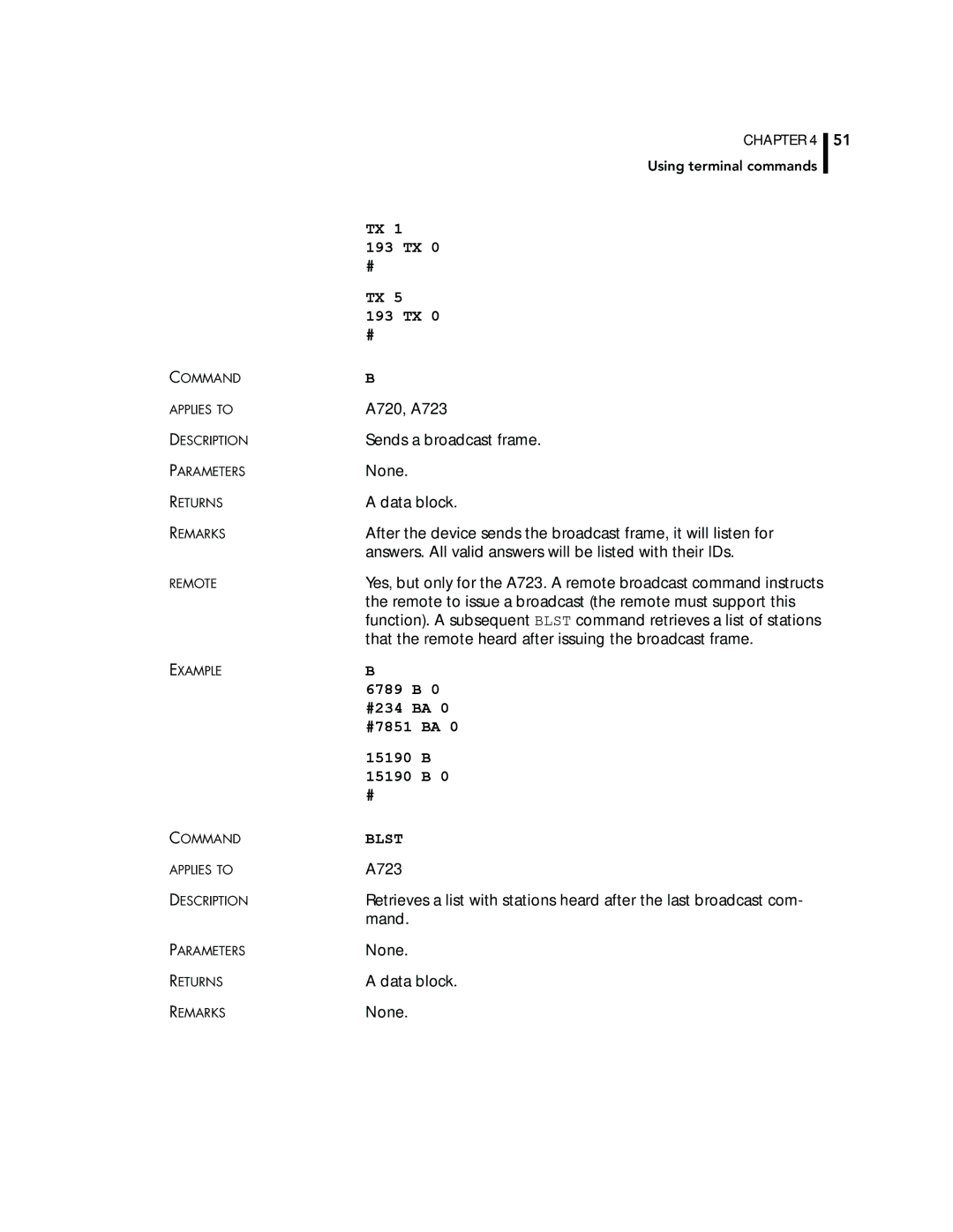 Adcom A720, A723 manual 6789 B, #234 BA, #7851 BA, 15190 B, Blst 