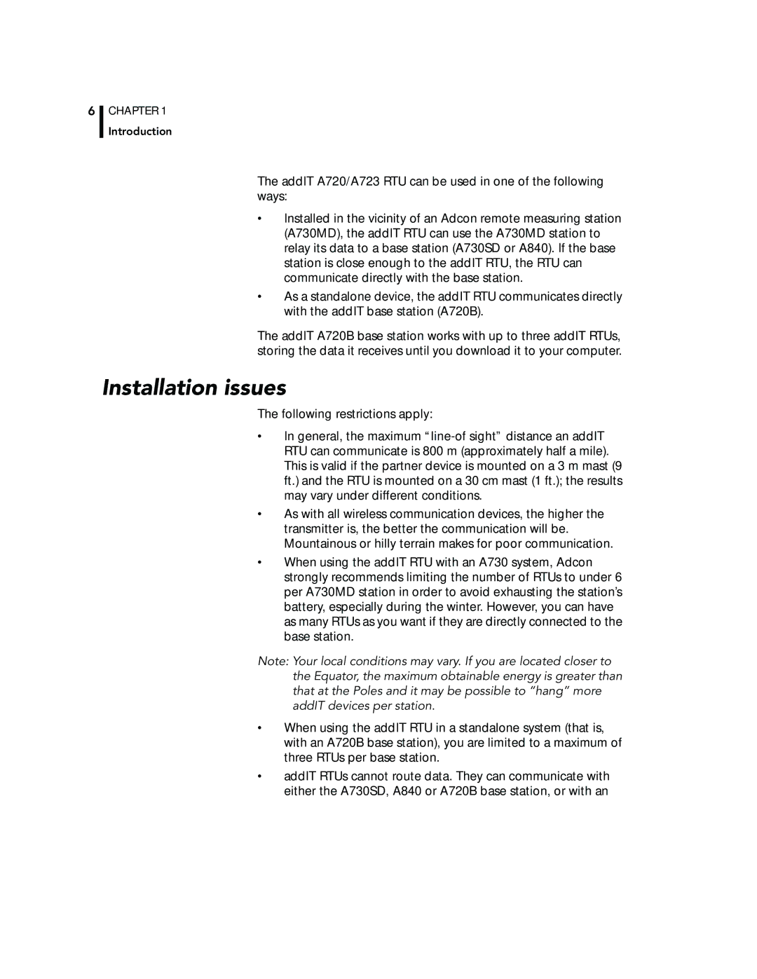 Adcom A723, A720 manual Installation issues 