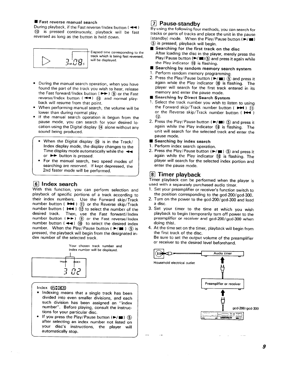 Adcom GCD-200 manual 