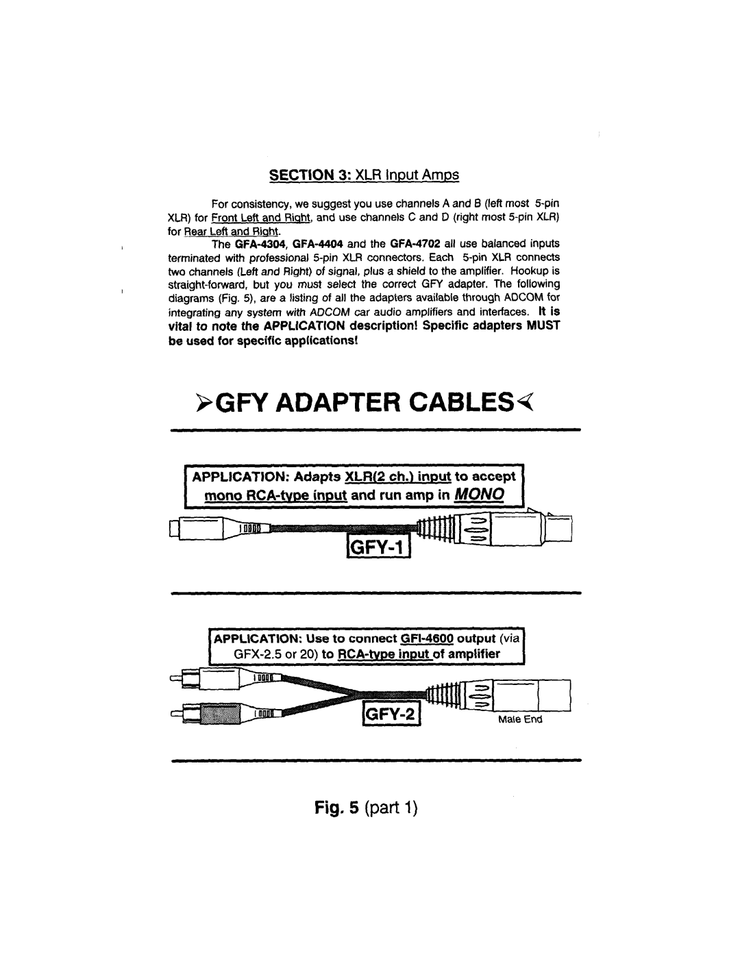 Adcom GFA-4404, GFA-4302, GFA-4702, GFA-4304, GFA-4402 manual 