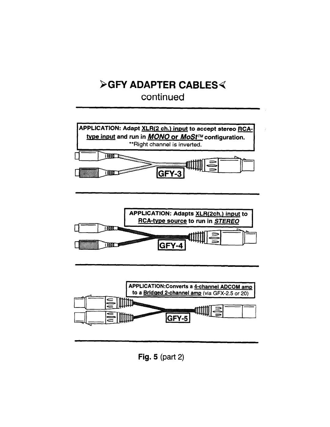 Adcom GFA-4702, GFA-4302, GFA-4404, GFA-4304, GFA-4402 manual 