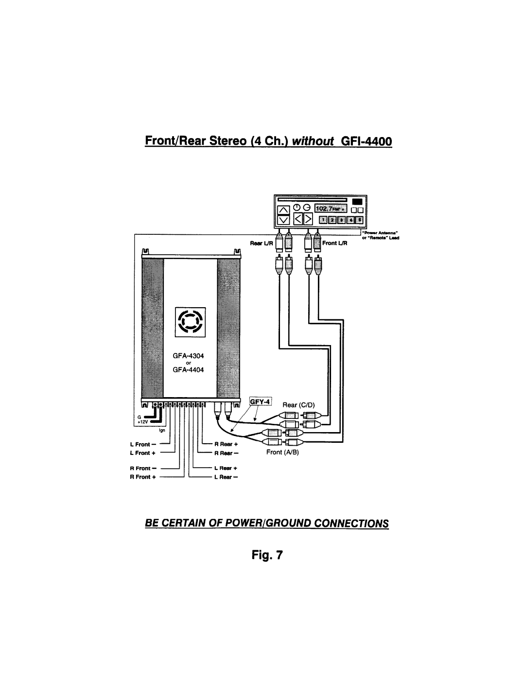 Adcom GFA-4302, GFA-4404, GFA-4702, GFA-4304, GFA-4402 manual 