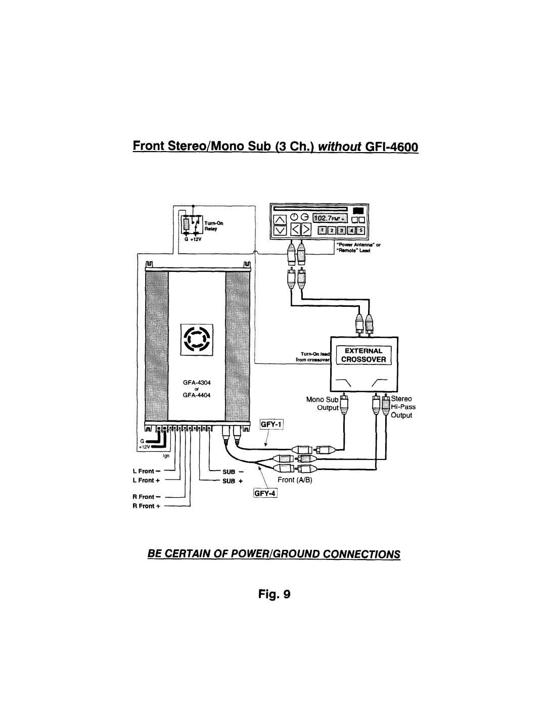 Adcom GFA-4702, GFA-4302, GFA-4404, GFA-4304, GFA-4402 manual 