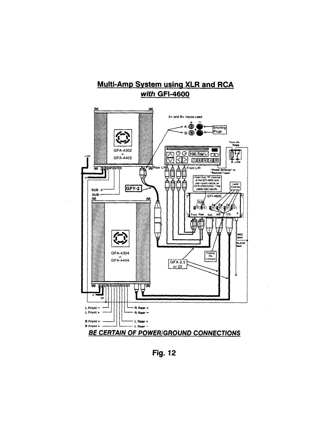 Adcom GFA-4302, GFA-4404, GFA-4702, GFA-4304, GFA-4402 manual 