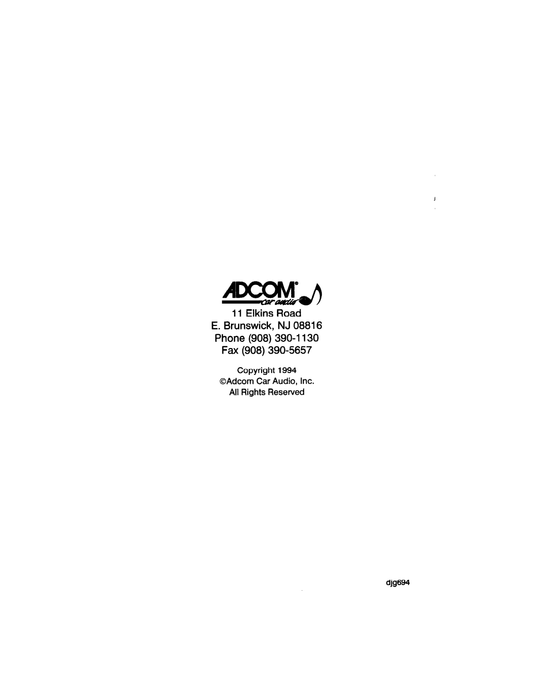 Adcom GFA-4402, GFA-4302, GFA-4404, GFA-4702, GFA-4304 manual 