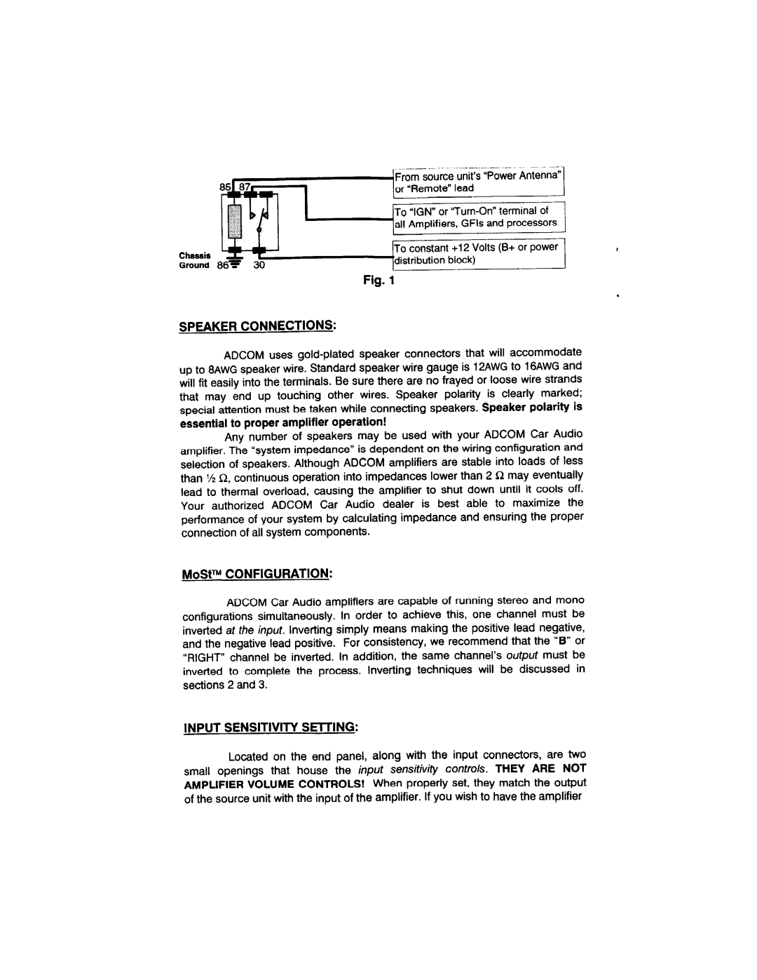 Adcom GFA-4404, GFA-4302, GFA-4702, GFA-4304, GFA-4402 manual 