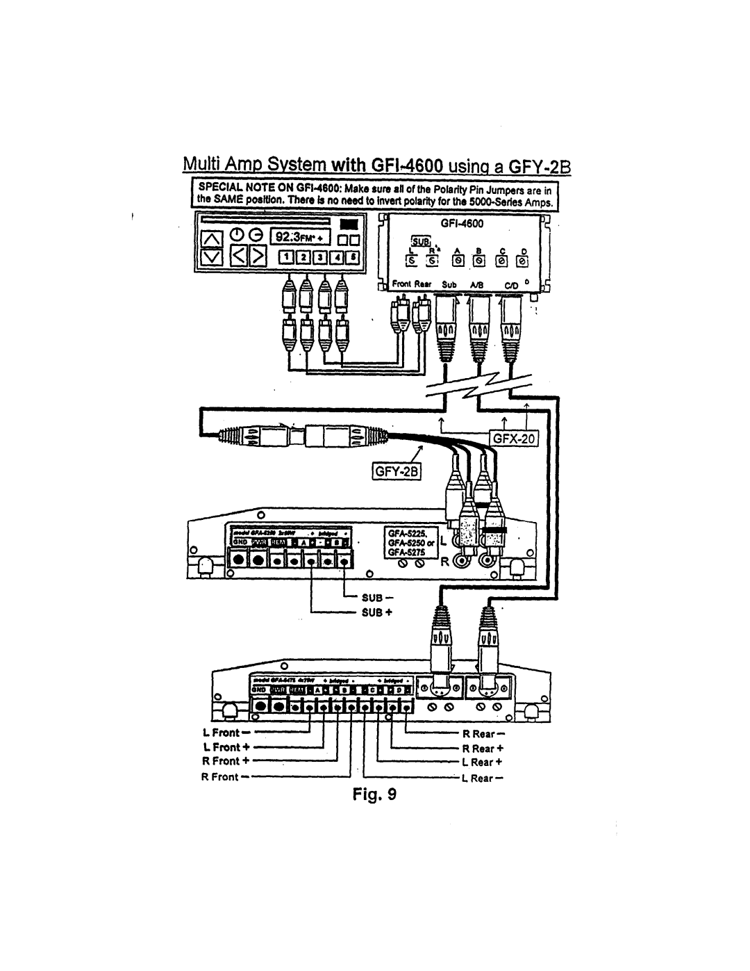 Adcom GFA-5225, GFA-5275, GFA-5250 manual 