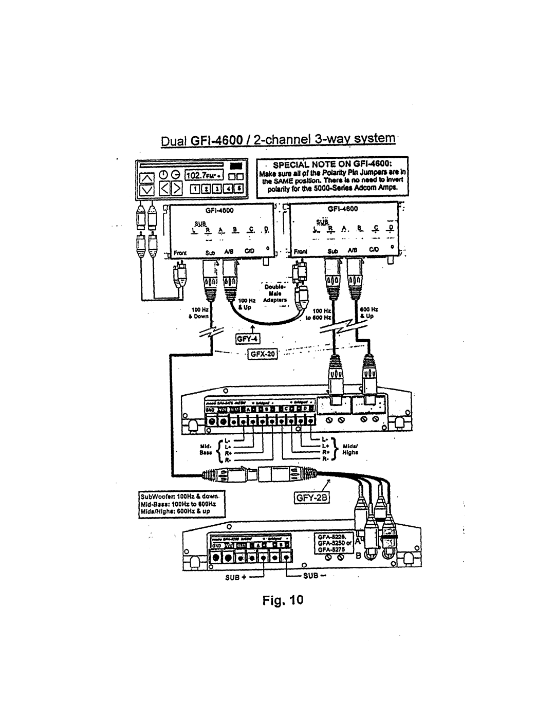 Adcom GFA-5275, GFA-5250, GFA-5225 manual 