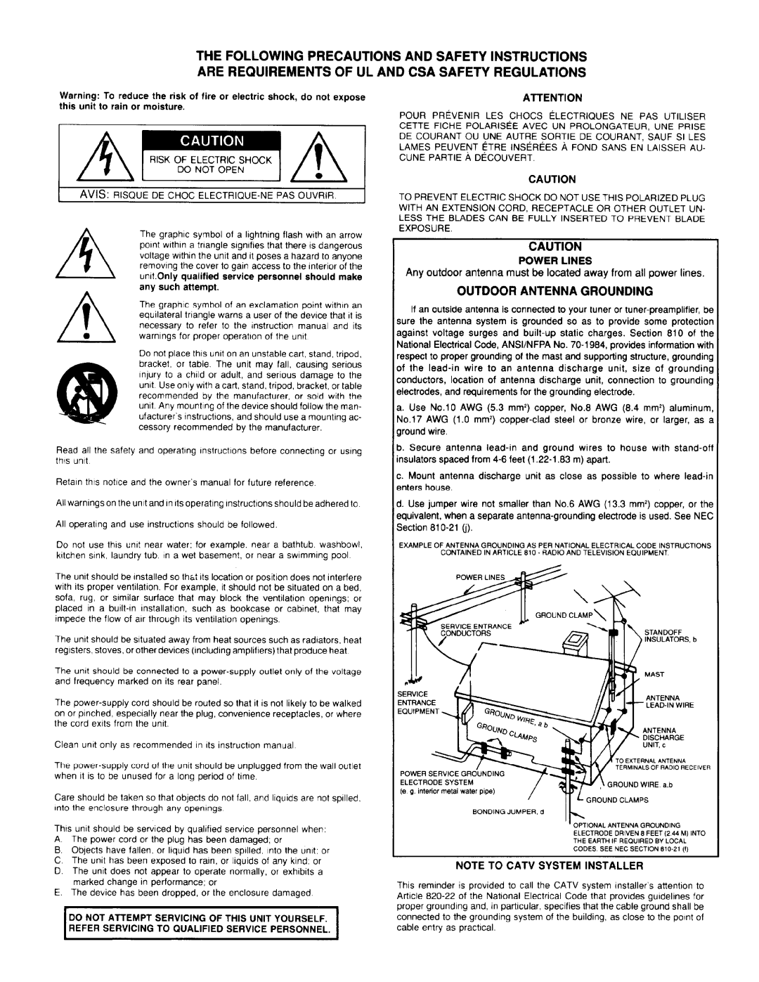 Adcom GFA-5500 manual 