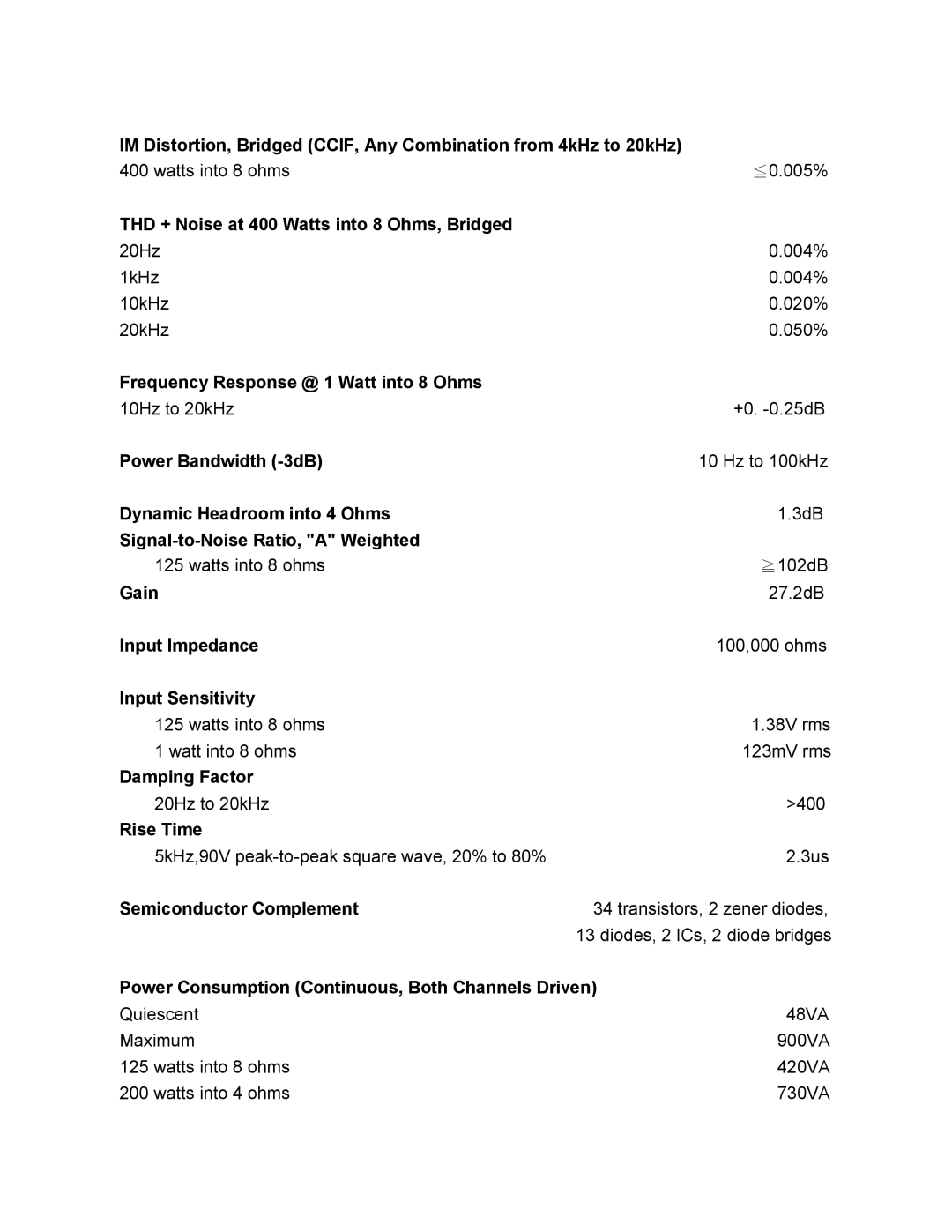 Adcom GFA-555MS manual 