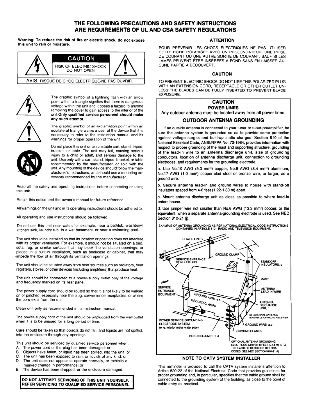 Adcom GFP-750 manual 