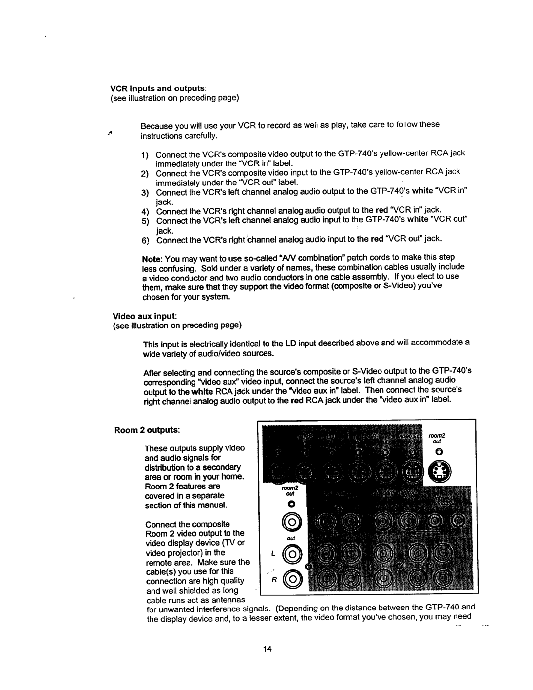 Adcom GTP-740 manual 