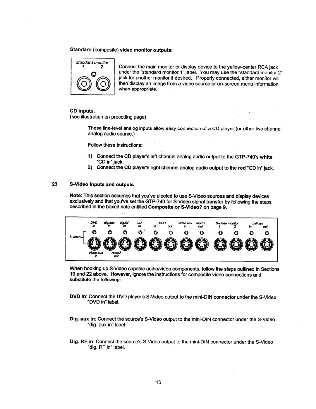 Adcom GTP-740 manual 