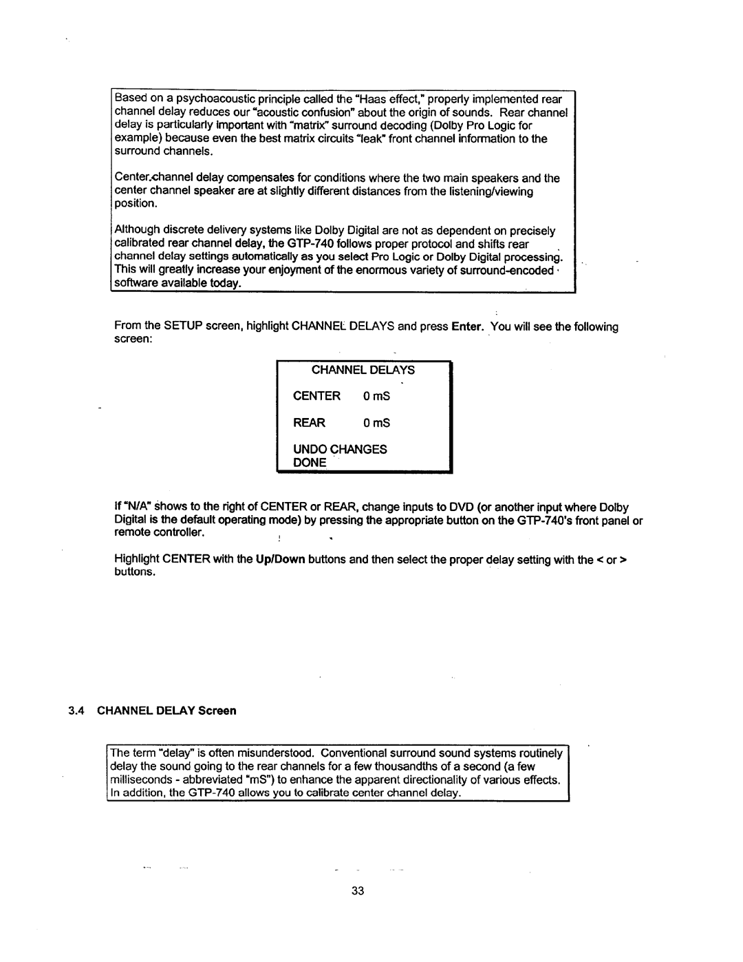 Adcom GTP-740 manual 