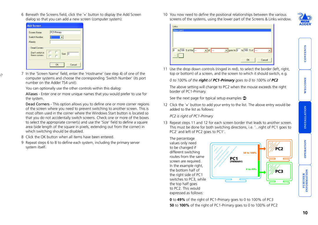 Adder Technology Adder TS4 manual PC3 