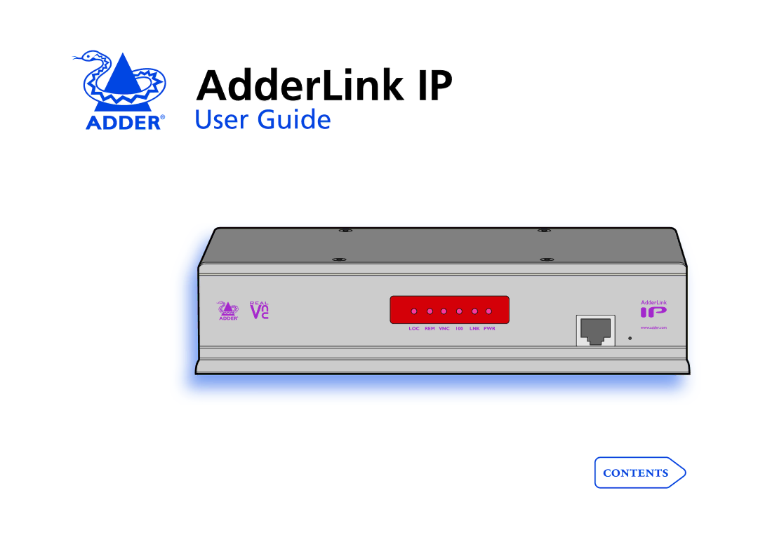 Adder Technology AdderLink IP manual  