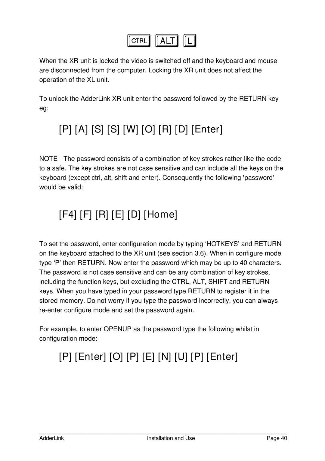 Adder Technology ALGTX/ALGRX, ALTX/ALRX, ALSTX/ALSRX manual BaL 