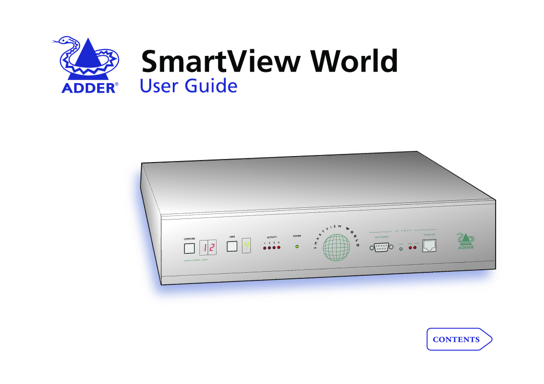 Adder Technology Switch manual SmartView World 