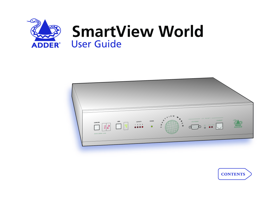 Adder Technology Switch manual SmartView World, User Guide,  