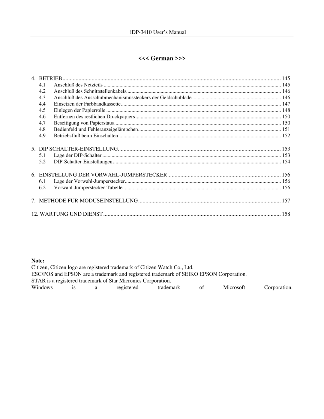 Addlogix iDP-3410 user manual German, 145 