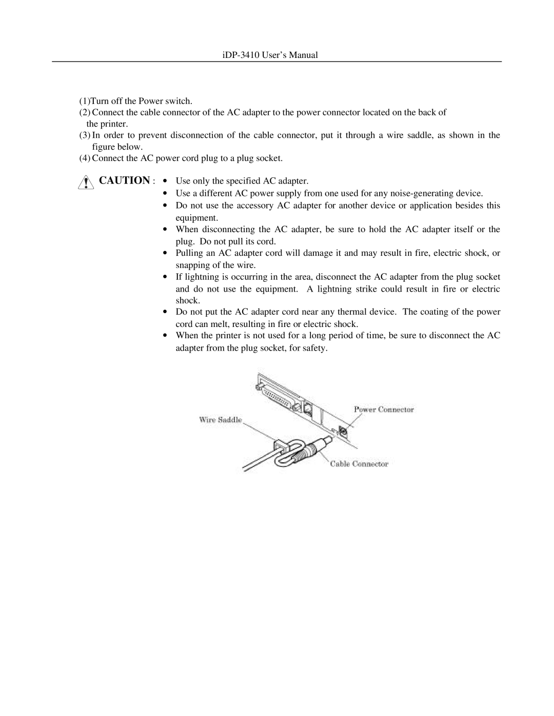 Addlogix iDP-3410 user manual 