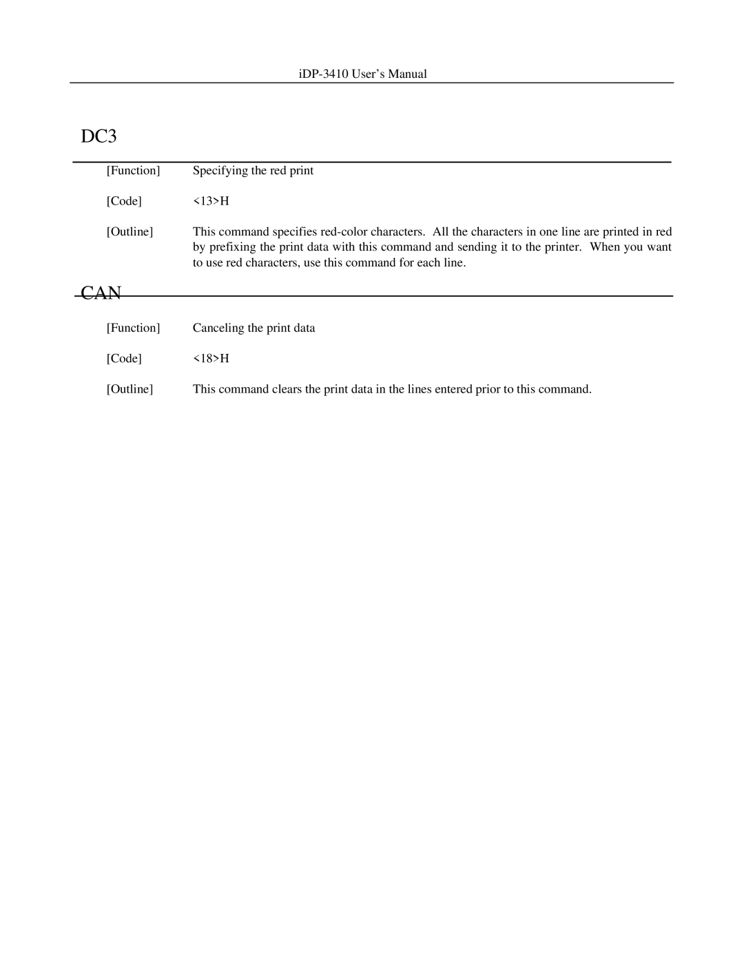 Addlogix iDP-3410 user manual DC3 