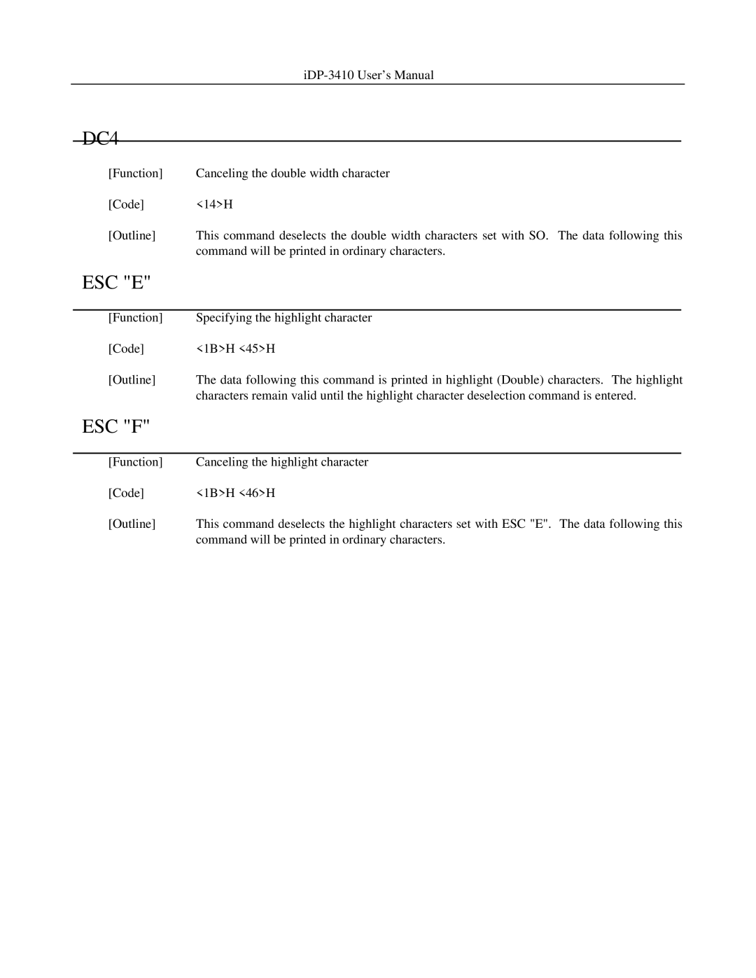 Addlogix iDP-3410 user manual DC4 