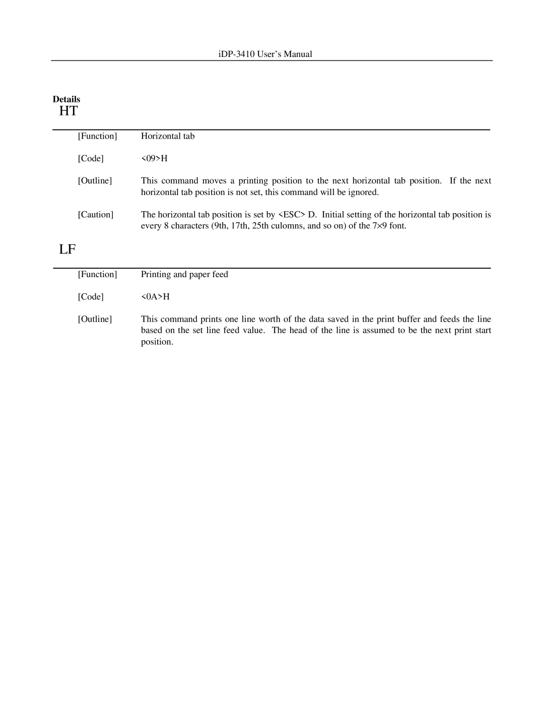 Addlogix iDP-3410 user manual Details 