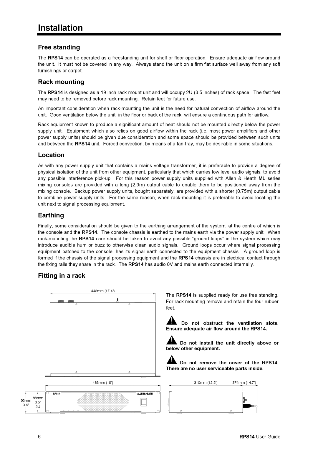 Addlogix RPS14 manual Installation 