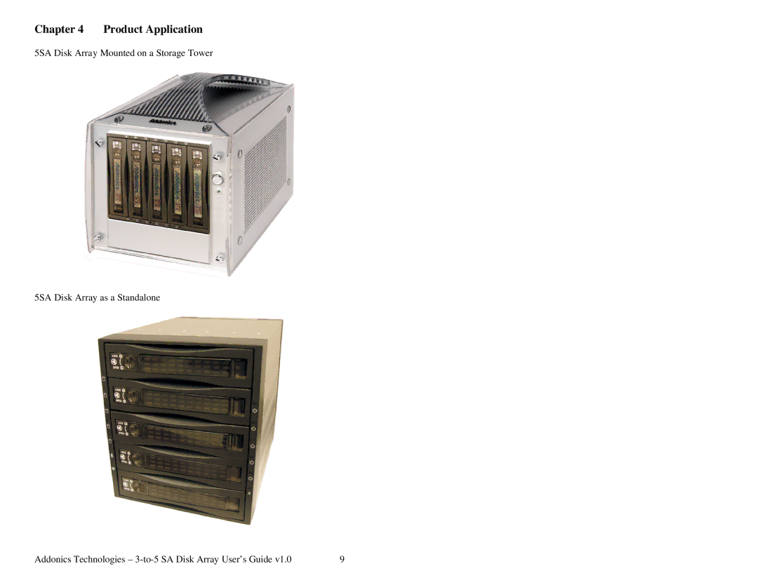 Addonics Technologies AE5RCS35NSAW manual Product Application 