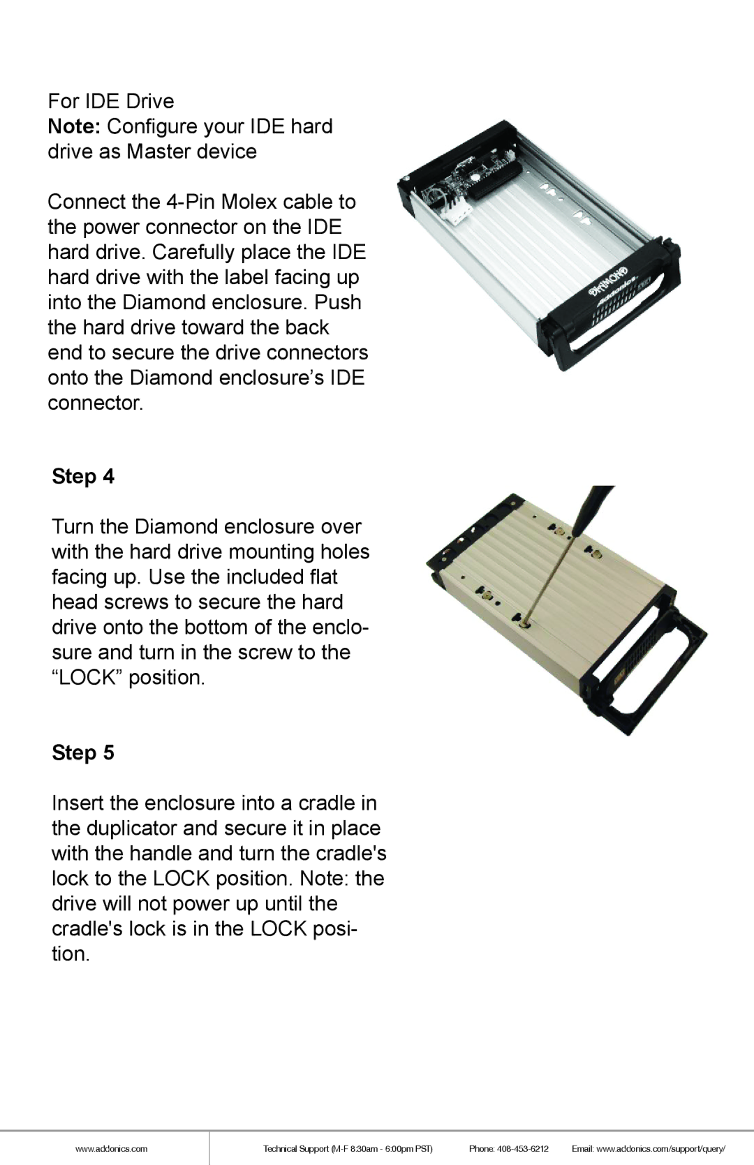 Addonics Technologies HD9SITDRHS manual Step 