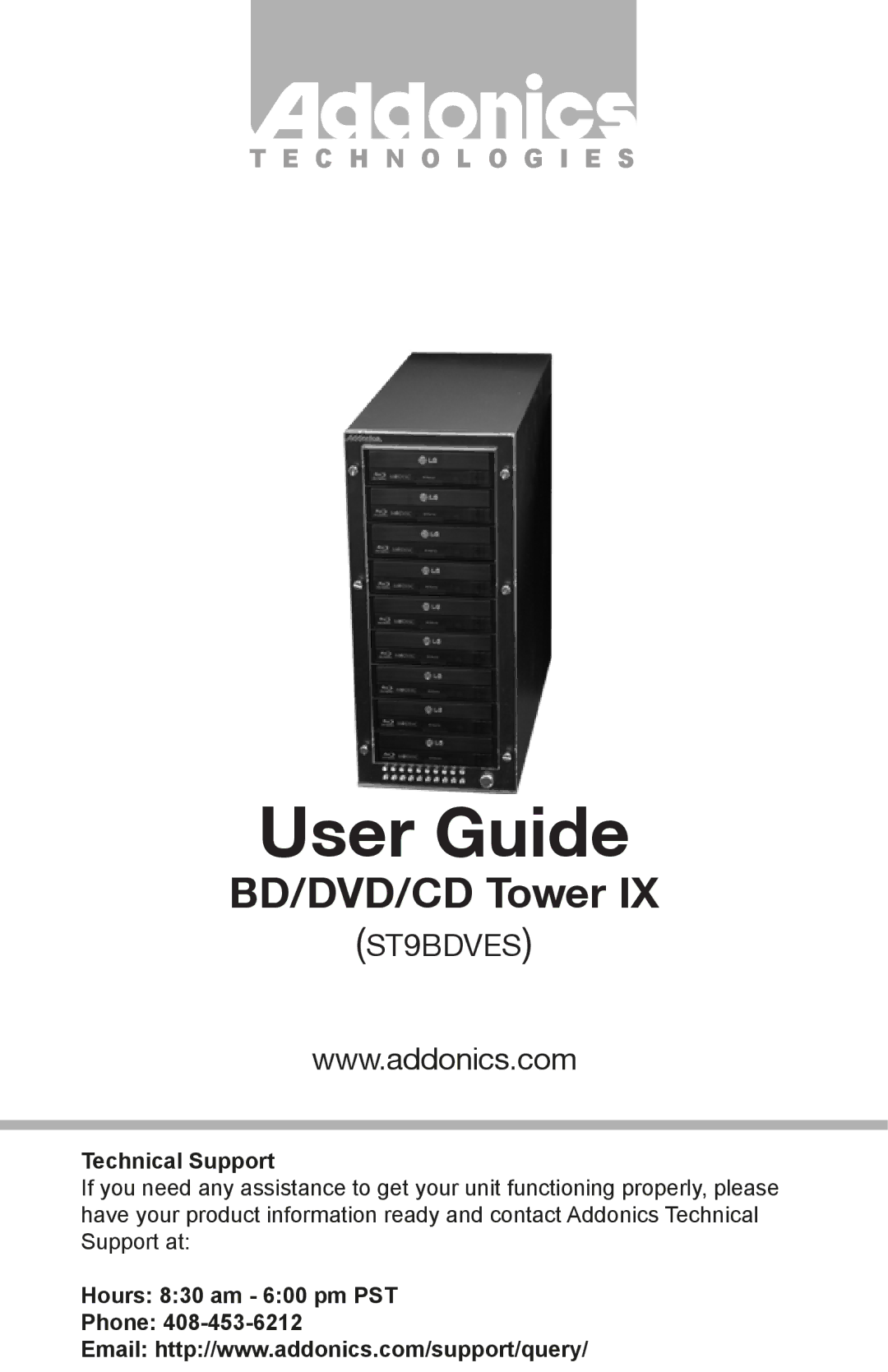 Addonics Technologies ST9BDVES manual User Guide 