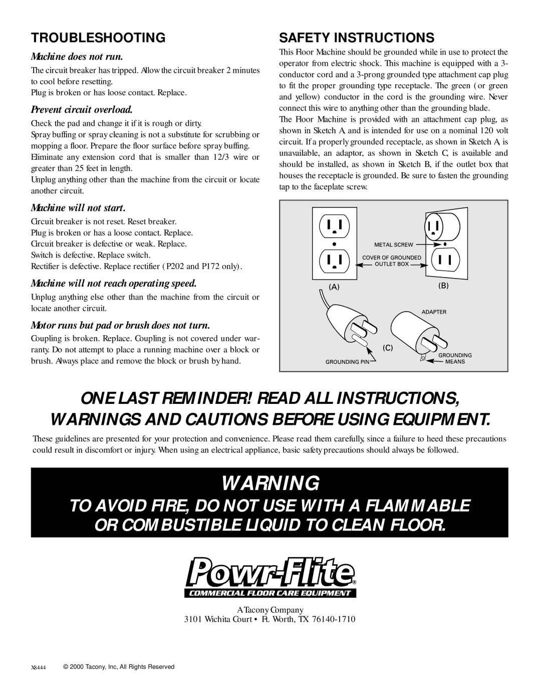 Addtron Technology P201 manual Troubleshooting, Safety Instructions, Check the pad and change it if it is rough or dirty 