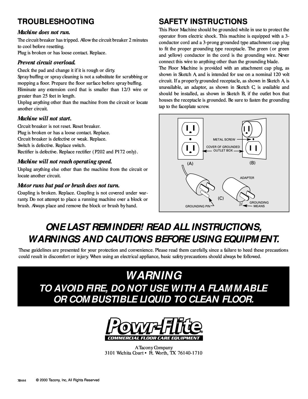Addtron Technology P201 manual Troubleshooting, Safety Instructions, One Last Reminder! Read All Instructions 