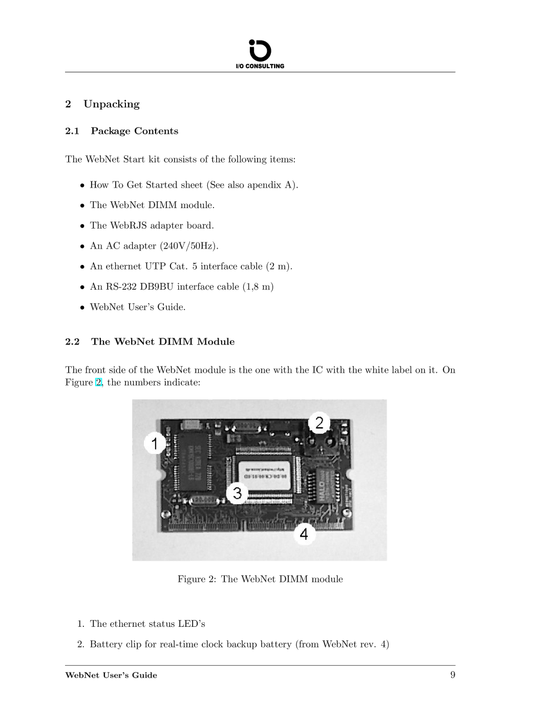 Addtron Technology WebNet manual Unpacking 