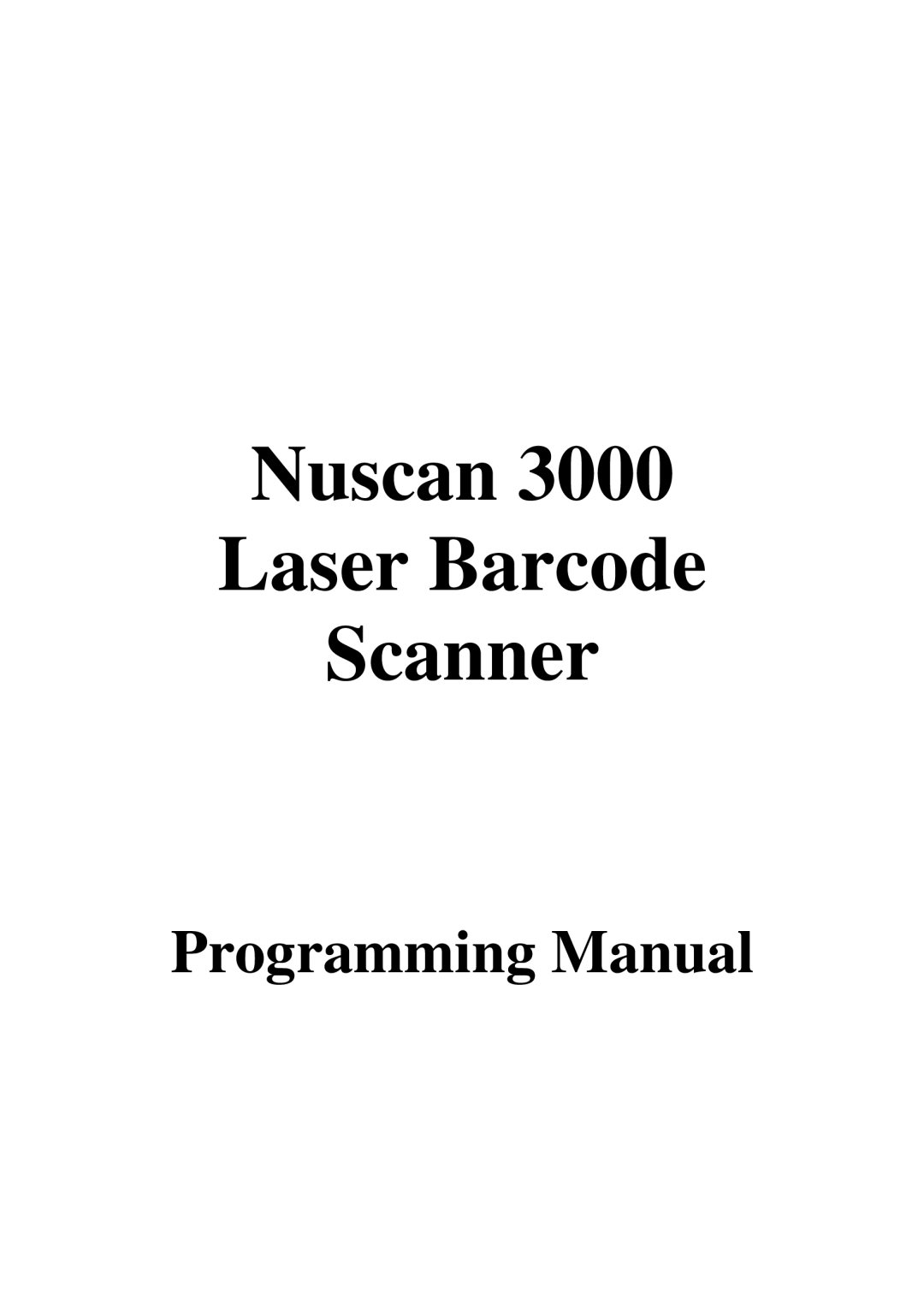 Adesso 3000 manual Nuscan Laser Barcode Scanner 