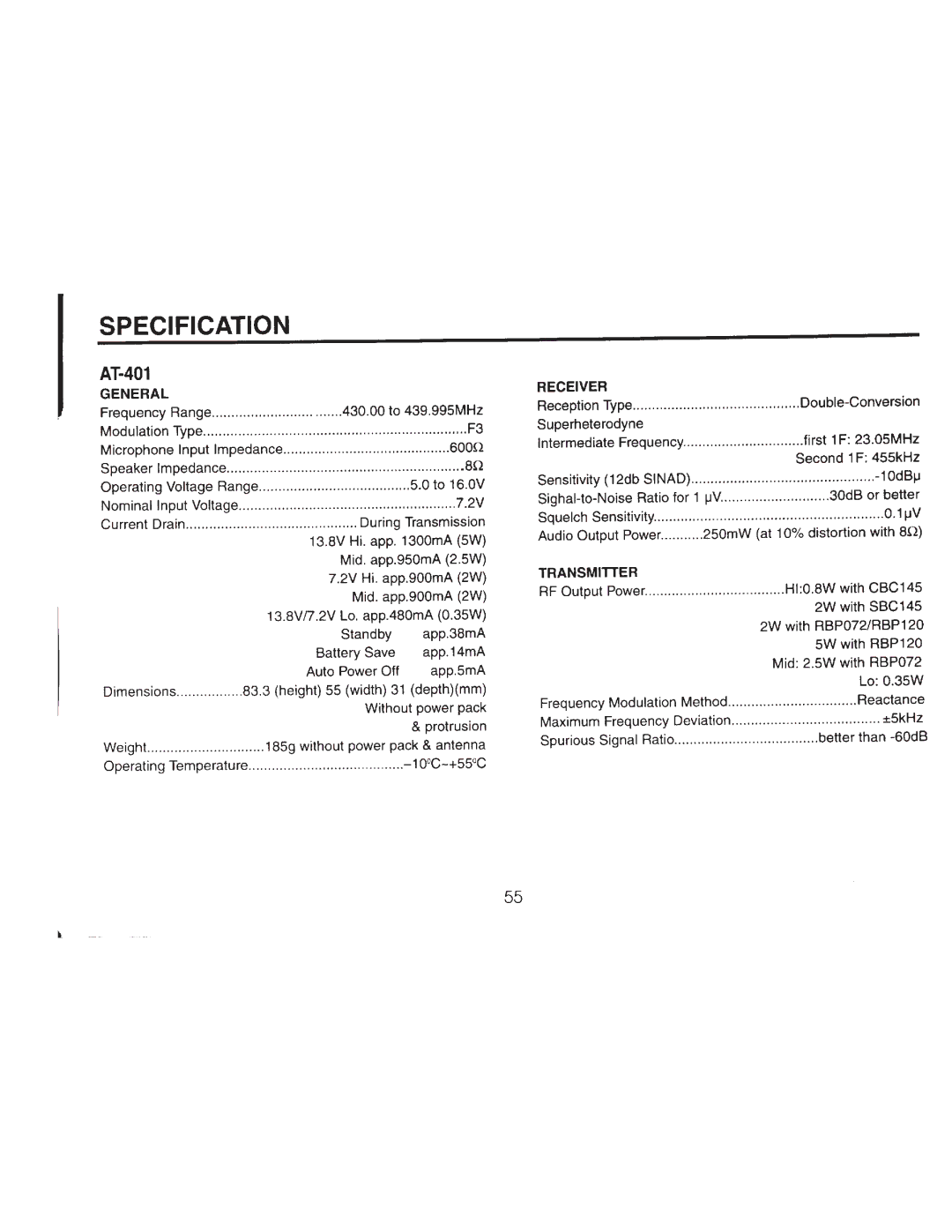 ADI Systems AT-201 manual 