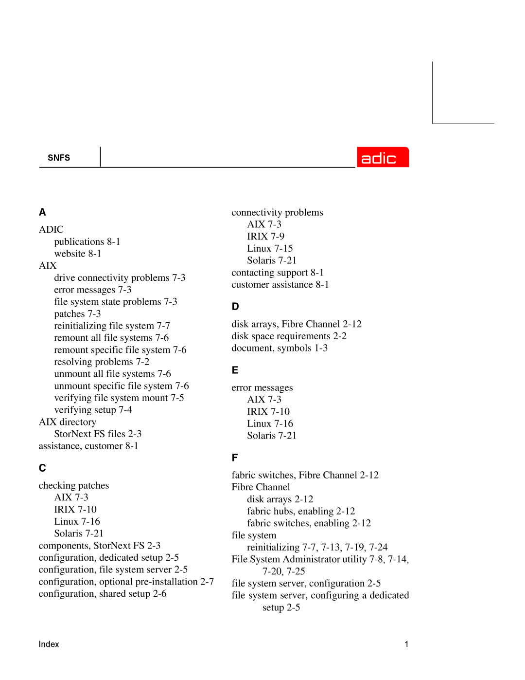 ADIC 2.2 manual Aix 