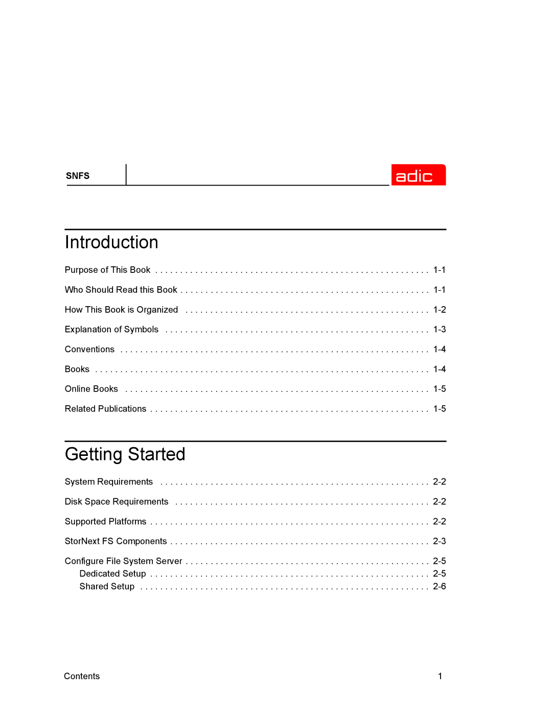 ADIC 2.2 manual Introduction 