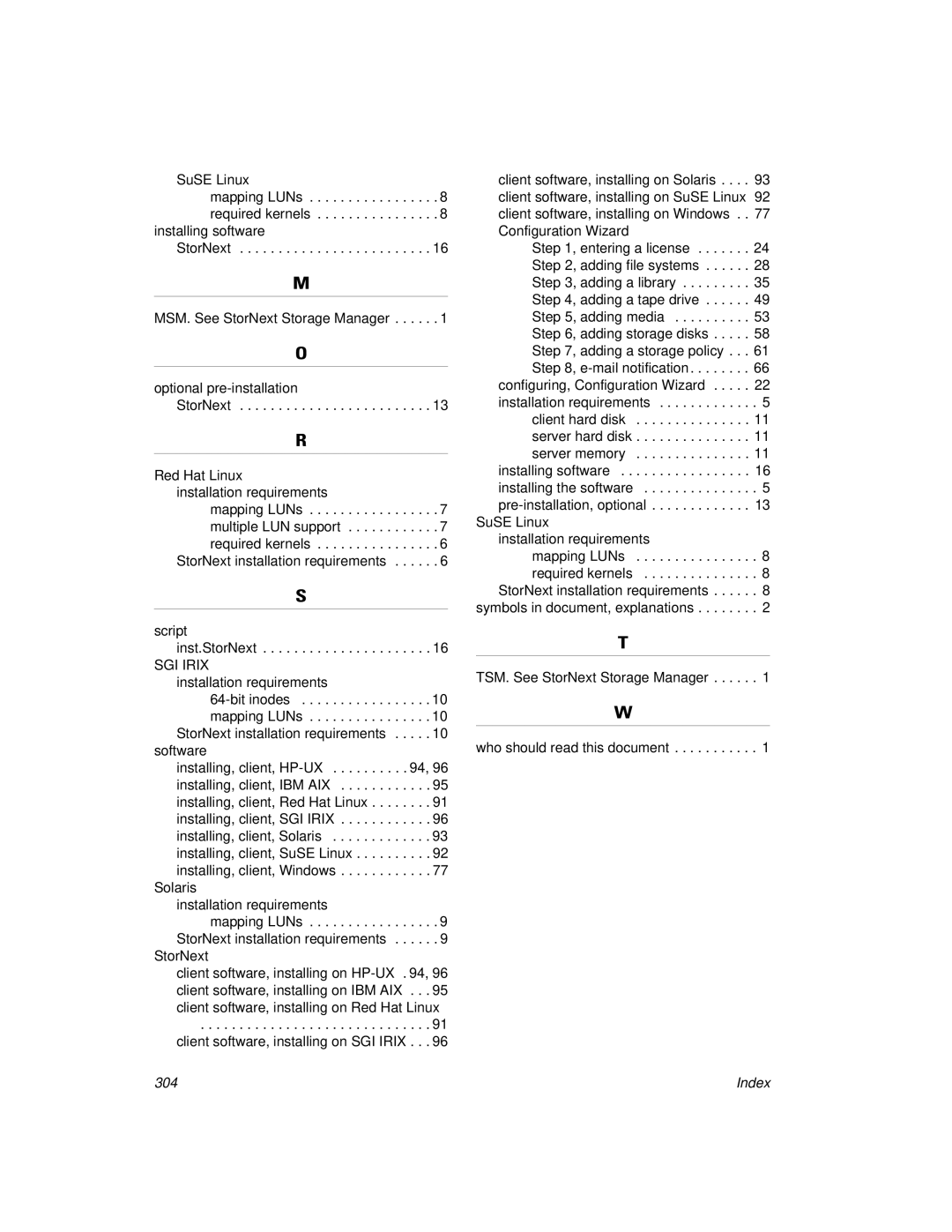 ADIC 2.8 manual Index 