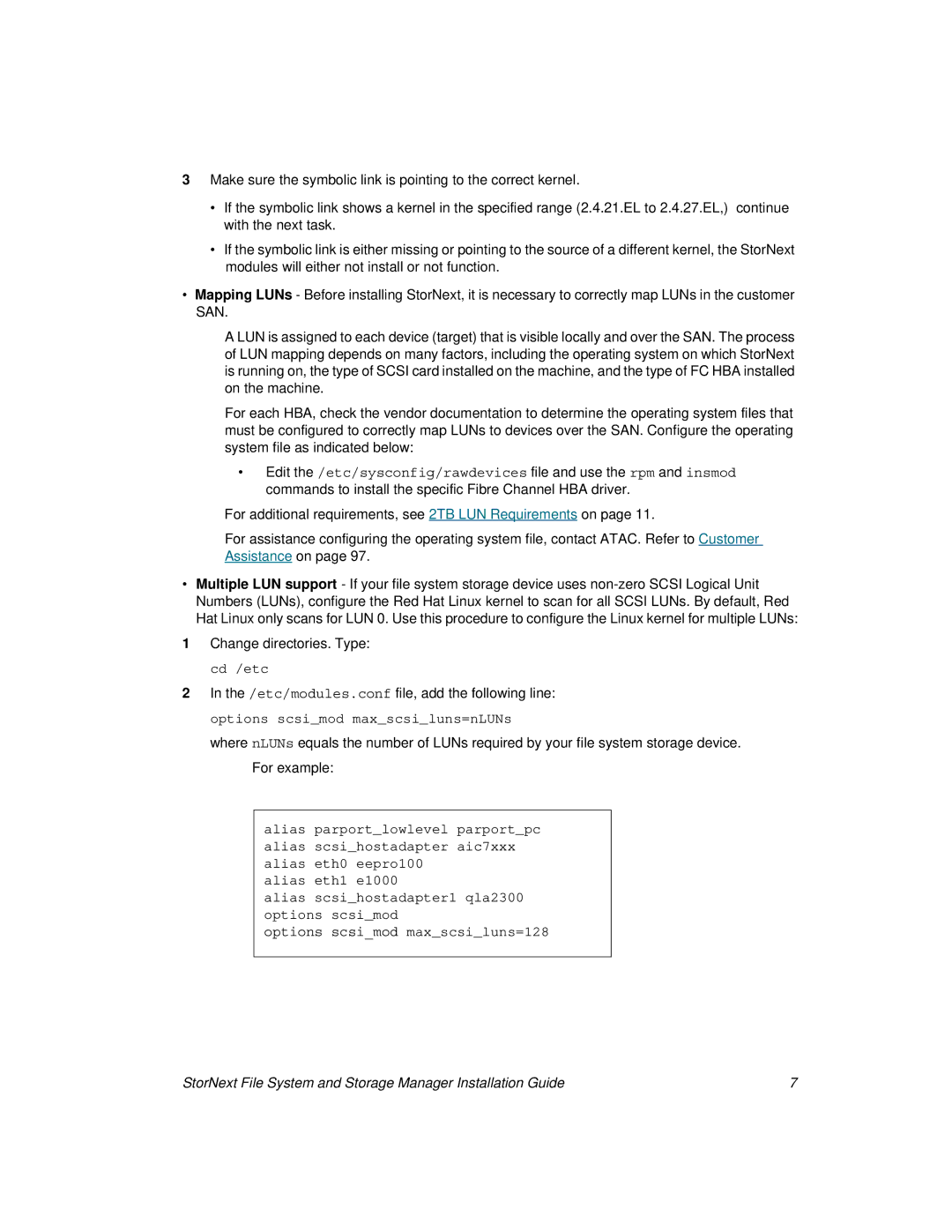 ADIC 2.8 manual StorNext File System and Storage Manager Installation Guide 