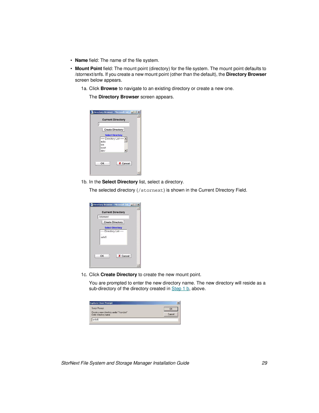 ADIC 2.8 manual StorNext File System and Storage Manager Installation Guide 