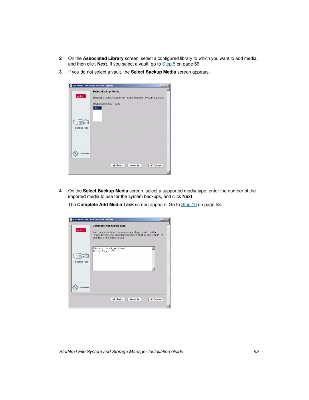 ADIC 2.8 manual StorNext File System and Storage Manager Installation Guide 