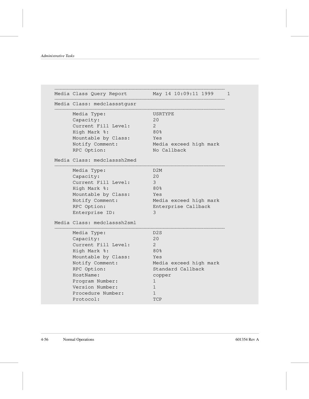 ADIC 601354 manual Tcp 